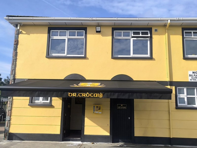 Commercial awning on a pub frontage